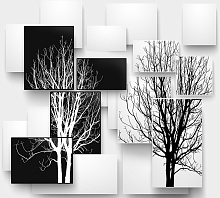 Фотообои  размером 3,00x 2,70 м Divino Decor Фотопанно 3-х полосные P-186